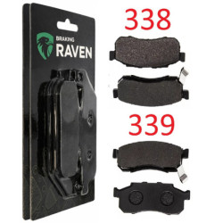 2 Kit plaquettes frein Av Ga et Av Dr Pour Honda MUV 700 Big red  de 2009 à 2013