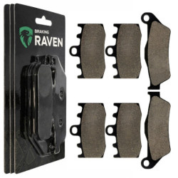 2 Kit plaquettes frein Av G, Av D et Ar Pour Bmw R 1150 GS  de 2001 à 2003