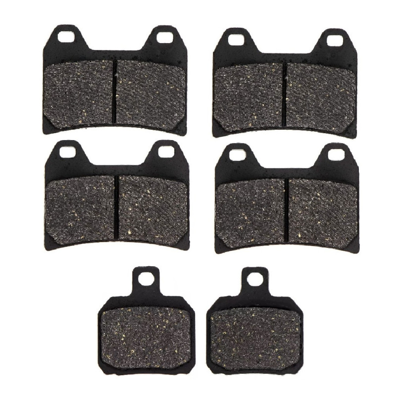 2 Kit plaquettes frein Av G, Av D et Ar Pour Cagiva Raptor 1000  de 2000 à 2005 - Image 2