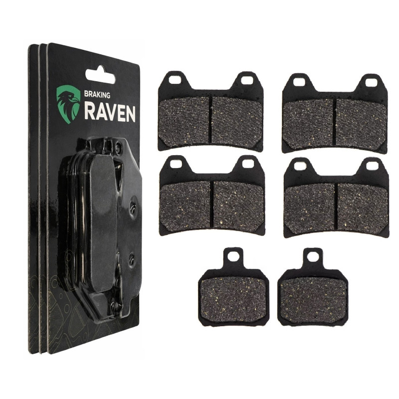 2 Kit plaquettes frein Av G, Av D et Ar Pour Ducati Multistrada 1000 DS S de 2003 à 2006