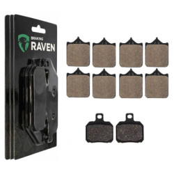 2 Kit plaquettes frein Av G, Av D et Ar Pour Cagiva Raptor 1000 X3 de 2003 à 2004