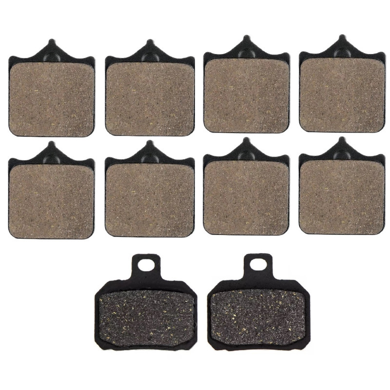 2 Kit plaquettes frein Av G, Av D et Ar Pour Cagiva Raptor 1000 X3 de 2003 à 2004 - Image 2