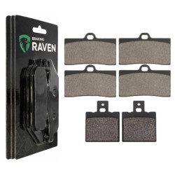 2 Kit plaquettes frein Av G, Av D et Ar Pour Laverda Formula 750 S de 1997 à 2001