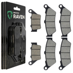 3 Kit plaquettes frein Av G, Av D et Ar Pour Bmw F 800 GS Adventure  de 2012 à 2017