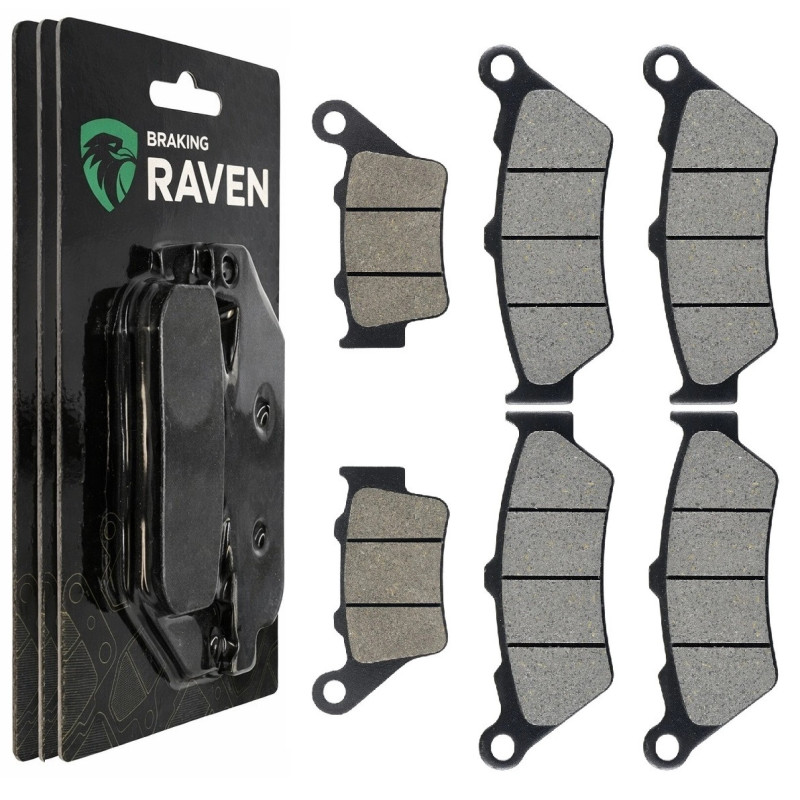 2 Kit plaquettes frein Av G, Av D et Ar Pour Bmw F 800 GS Trophy  de 2013 à 2018