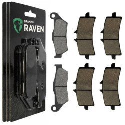 2 Kit plaquettes frein Av G, Av D et Ar Pour Bmw HP2 1200 Sport  de 2007 à 2012