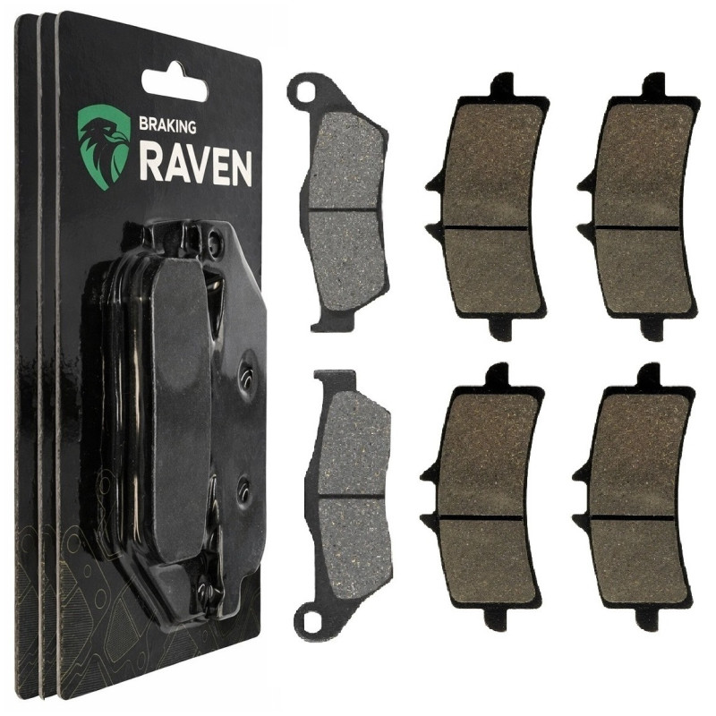 2 Kit plaquettes frein Av G, Av D et Ar Pour Bmw HP2 1200 Sport  de 2007 à 2012