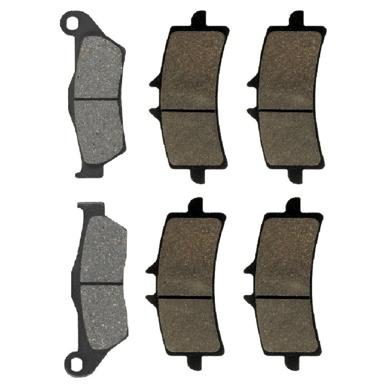 2 Kit plaquettes frein Av G, Av D et Ar Pour Bmw HP2 1200 Sport  de 2007 à 2012 - Image 2