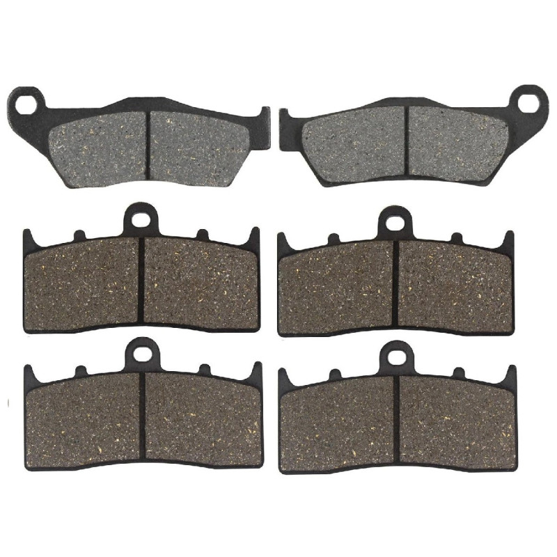 2 Kit plaquettes frein Av G, Av D et Ar Pour Bmw K 1200 R Sport  de 2005 à 2009 - Image 2