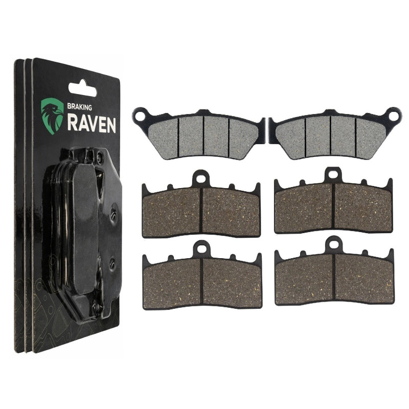2 Kit plaquettes frein Av G, Av D et Ar Pour Bmw K 1600 B Bagger  de 2017 à 2023