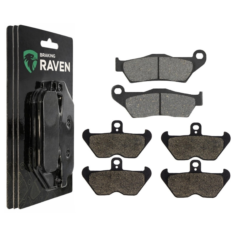 2 Kit plaquettes frein Av G, Av D et Ar Pour Bmw R 1100 R  de 1993 à 2001