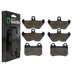 2 Kit plaquettes frein Av G, Av D et Ar Pour Bmw K 1200 LT  de 1997 à 2000