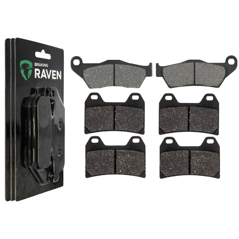 2 Kit plaquettes frein Av G, Av D et Ar Pour Bmw R Nine T Scrambler  de 2015 à 2020