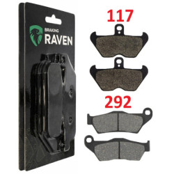 2 Kit plaquettes frein Avant et Arrière Pour Bmw R 1200 C Independent  de 2000 à 2003