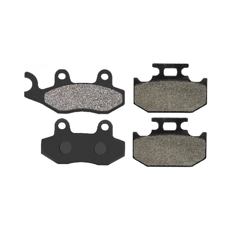 2 Kit plaquettes frein Av G, Av D et Ar Pour Kawasaki KX 125  de 1989 à 1993 - Image 2