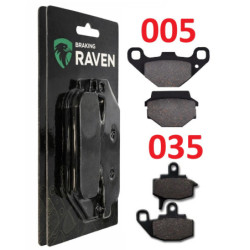 2 Kit plaquettes frein Av G, Av D et Ar Pour Kawasaki KLR 650 Series A  de 1987 à 2007