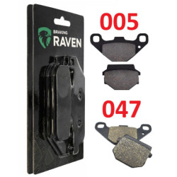 2 Kit plaquettes frein Av G, Av D et Ar Pour Kawasaki KMX 200  de 1988 à 1991