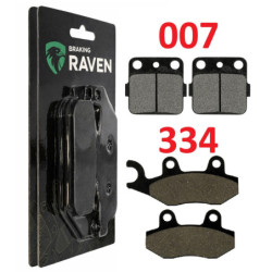 2 Kit plaquettes frein Av G, Av D et Ar Pour Kawasaki KLX 230  de 2020 à 2020