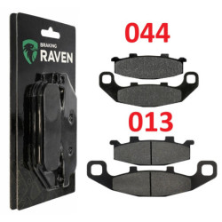 2 Kit plaquettes frein Av G, Av D et Ar Pour Kawasaki Ninja 250R  de 1988 à 1995