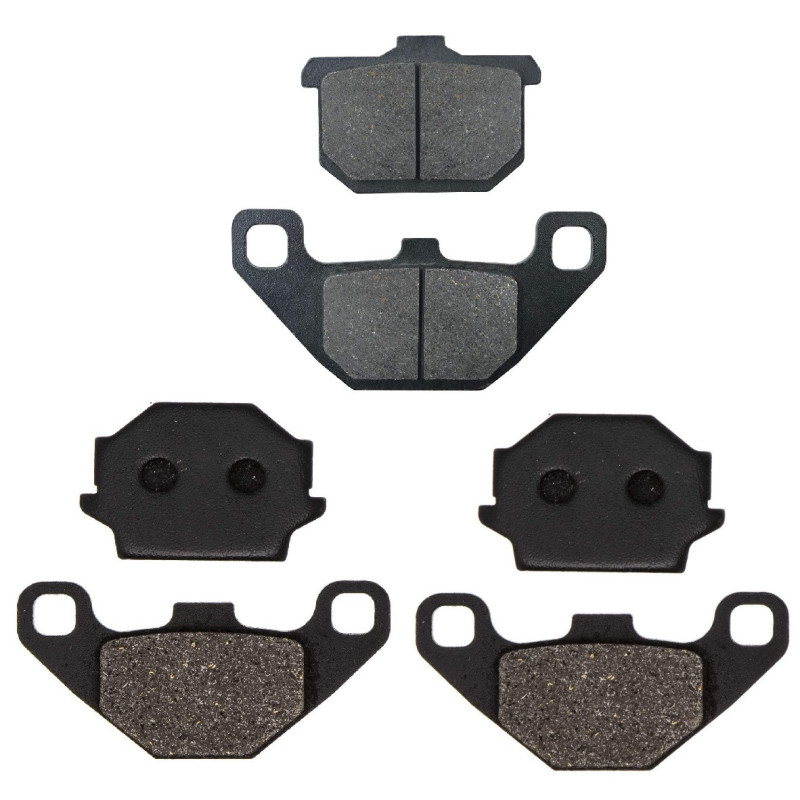 2 Kit plaquettes frein Av G, Av D et Ar Pour Kawasaki GPZ 400  de 1985 a 1987 - Image 2