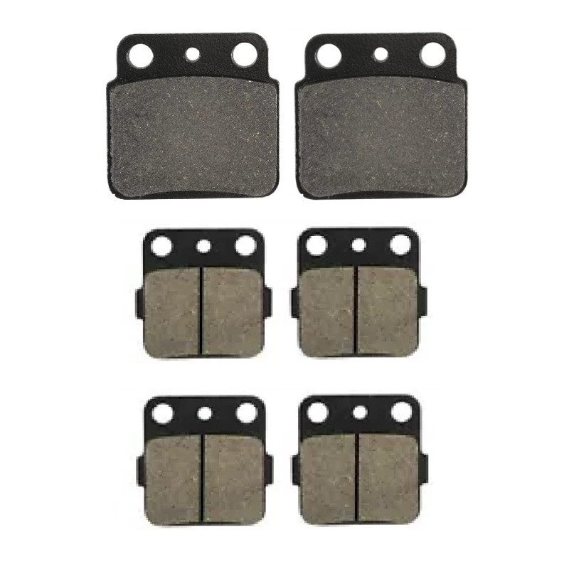 2 Kit plaquettes frein Av G, Av D et Ar Pour Kawasaki KFX 400  de 2003 a 2006 - Image 2