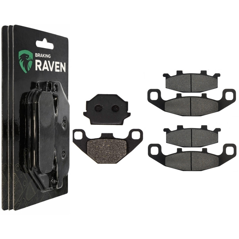 2 Kit plaquettes frein Av G, Av D et Ar Pour Kawasaki GPZ 500S Serie D  de 1994 a 2000