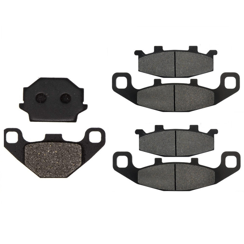 2 Kit plaquettes frein Av G, Av D et Ar Pour Kawasaki GPZ 500S Serie D  de 1994 a 2000 - Image 2