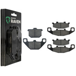 2 Kit plaquettes frein Av G, Av D et Ar Pour Kawasaki GTR 1000  de 1994 a 2003