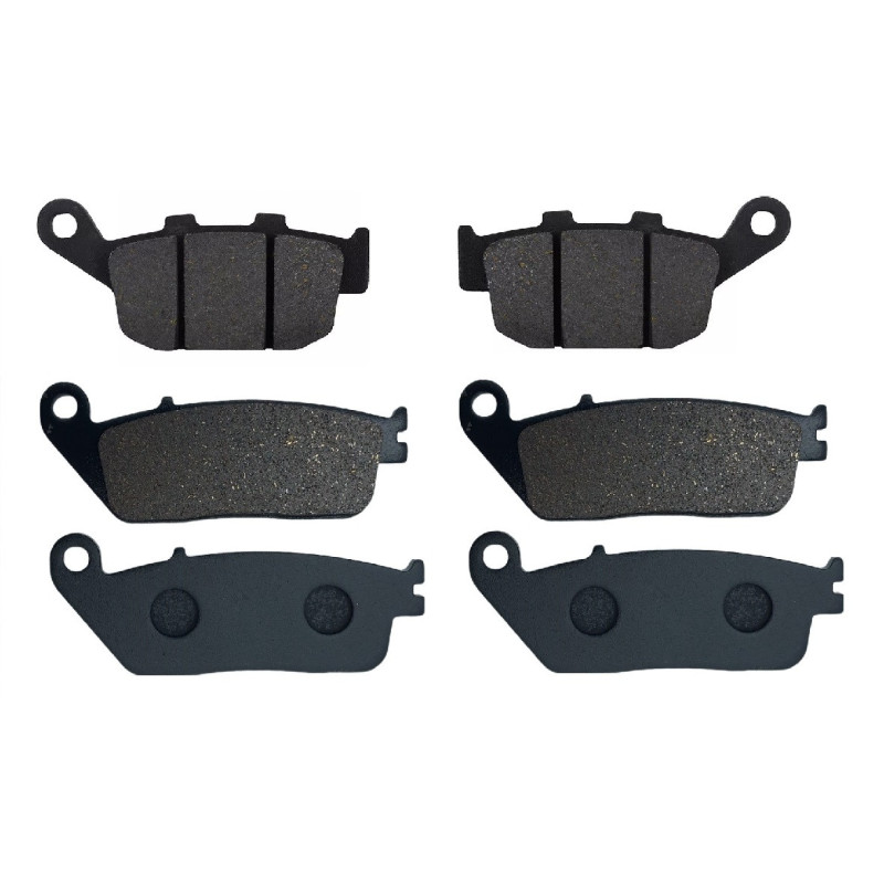 2 Kit plaquettes frein Av G, Av D et Ar Pour Kawasaki Versys 650  de 2015 a 2015 - Image 2