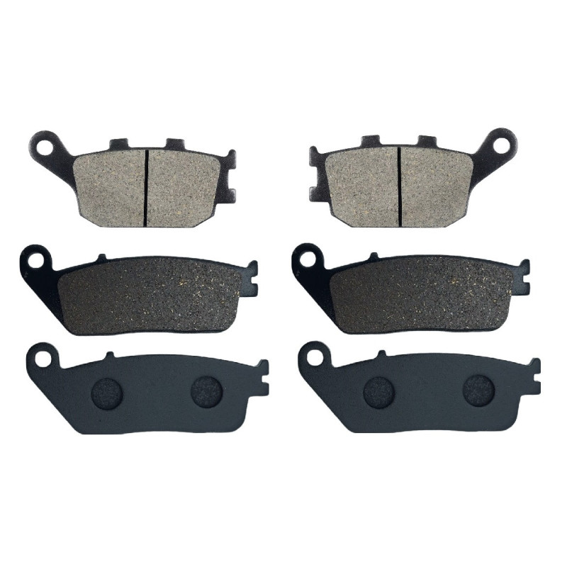 2 Kit plaquettes frein Av G, Av D et Ar Pour Kawasaki Versys 650  de 2016 a 2026 - Image 2