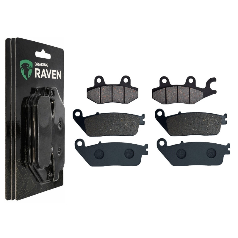 2 Kit plaquettes frein Av G, Av D et Ar Pour Kawasaki Versys-X 300  de 2017 a 2023
