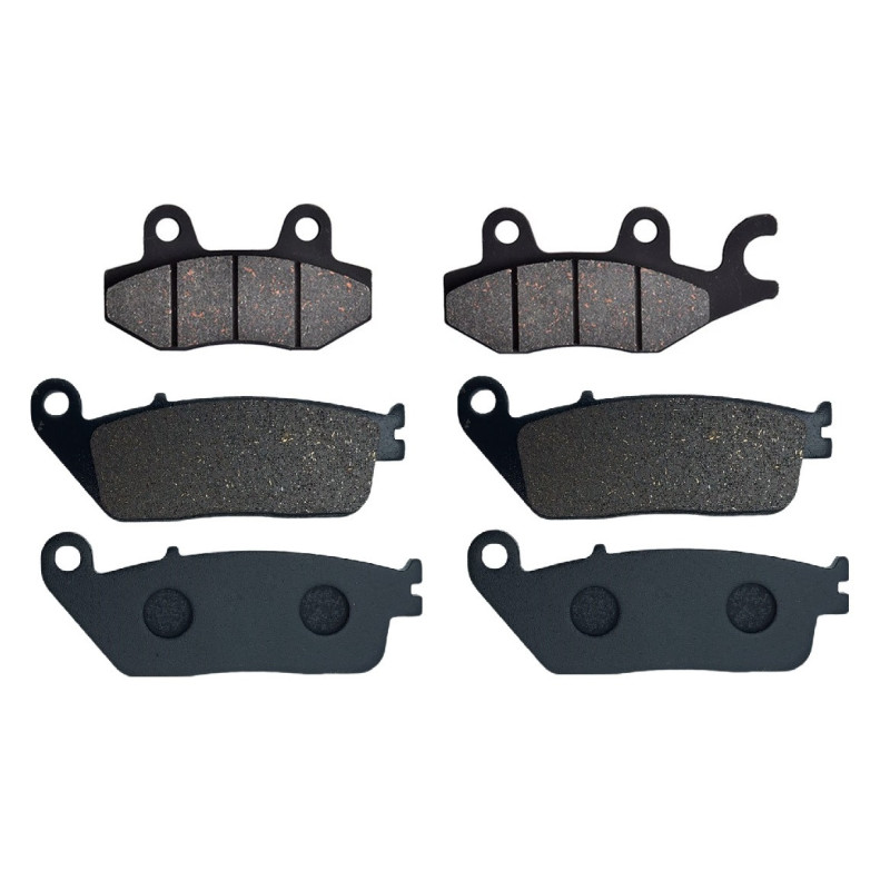 2 Kit plaquettes frein Av G, Av D et Ar Pour Kawasaki Versys-X 300  de 2017 a 2023 - Image 2