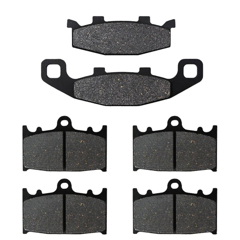 2 Kit plaquettes frein Av G, Av D et Ar Pour Kawasaki GPZ 900R  de 1990 a 1993 - Image 2