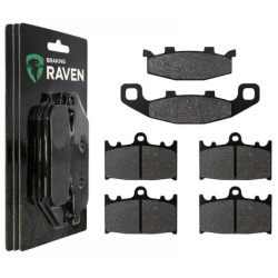 2 Kit plaquettes frein Av G, Av D et Ar Pour Kawasaki Ninja ZX-10 1000  de 1990 a 1993