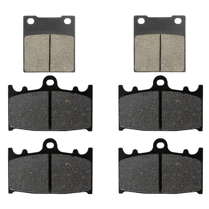 2 Kit plaquettes frein Av G, Av D et Ar Pour Kawasaki Ninja ZX-11 1100  de 1993 a 2001 - Image 2