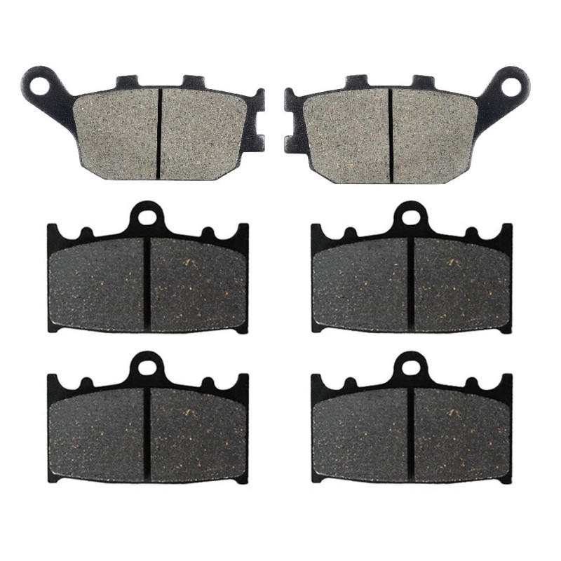 2 Kit plaquettes frein Av G, Av D et Ar Pour Kawasaki Versys 1000  de 2012 a 2018 - Image 2