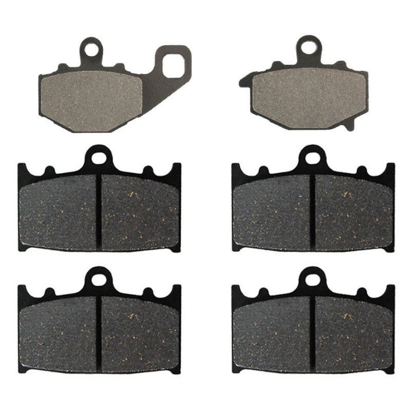 2 Kit plaquettes frein Av G, Av D et Ar Pour Kawasaki Ninja ZX-6R 600  de 1995 a 1997 - Image 2