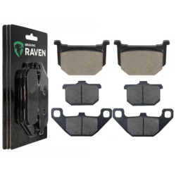 2 Kit plaquettes frein Av G, Av D et Ar Pour Kawasaki Z1000 R Eddie Lawson  de 1984 a 1984