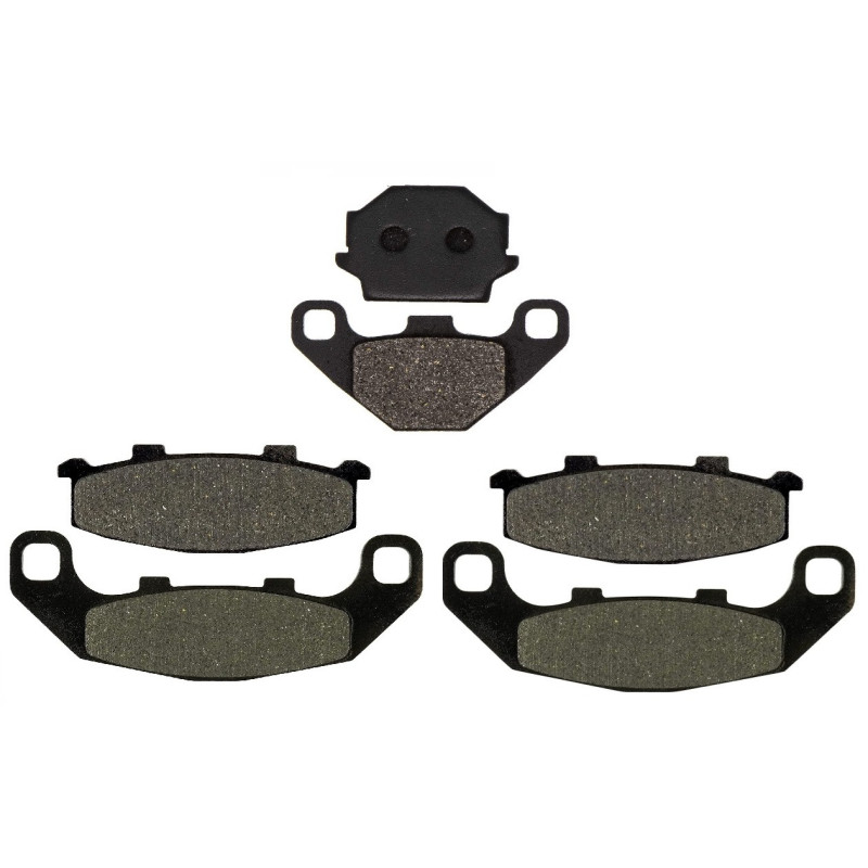 2 Kit plaquettes frein Av G, Av D et Ar Pour Kawasaki GPZ 500S Serie E  de 1994 a 2003 - Image 2