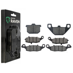 2 Kit plaquettes frein Av G, Av D et Ar Pour Kawasaki Vulcan 1500 Classic  de 1996 a 1999