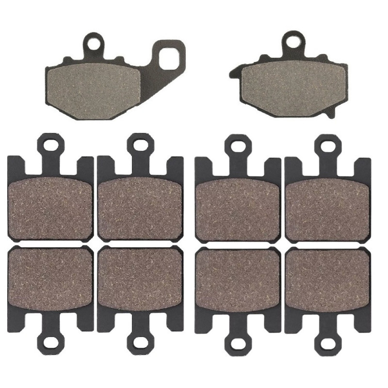 2 Kit plaquettes frein Av G, Av D et Ar Pour Kawasaki Ninja ZX-10R 1000  de 2004 a 2007 - Image 2