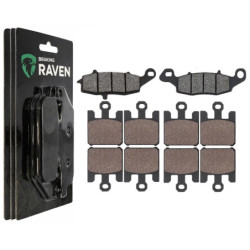 2 Kit plaquettes frein Av G, Av D et Ar Pour Kawasaki Vulcan 1600 Mean Streak  de 2005 a 2007