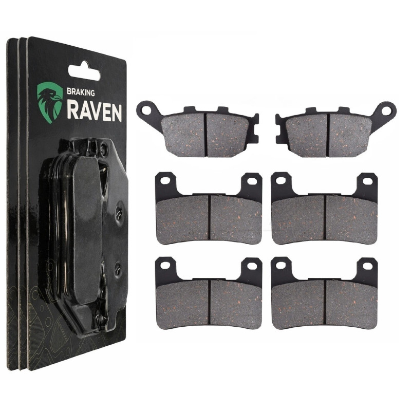 2 Kit plaquettes frein Av G, Av D et Ar Pour Kawasaki Ninja ZX-4R 400  de 2023 a 2026