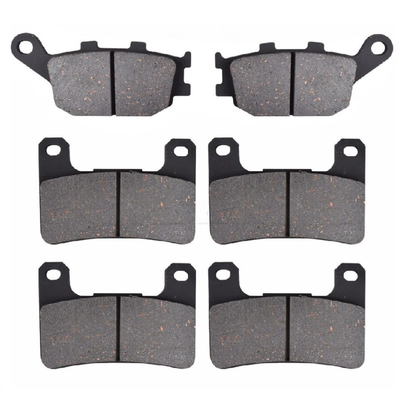 2 Kit plaquettes frein Av G, Av D et Ar Pour Kawasaki Ninja ZX-4R 400  de 2023 a 2026 - Image 2