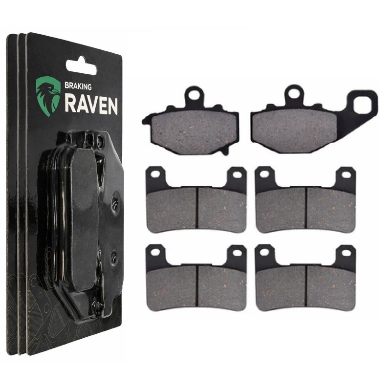 2 Kit plaquettes frein Av G, Av D et Ar Pour Kawasaki Ninja ZX-10R 1000  de 2008 a 2010