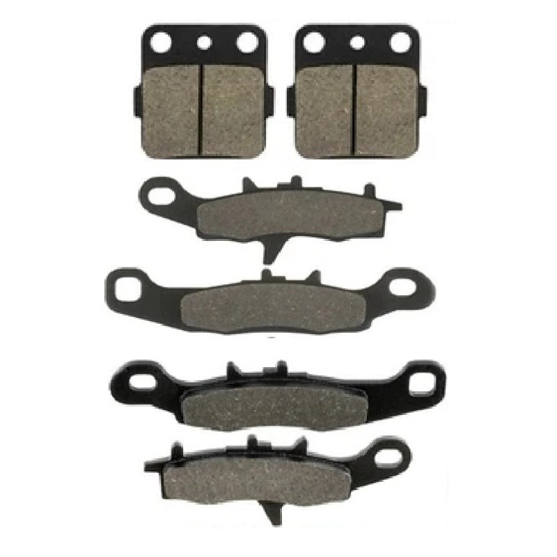 2 Kit plaquettes frein Av G, Av D et Ar Pour Kawasaki KFX 450R  de 2008 a 2014 - Image 2