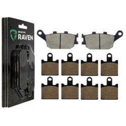 2 Kit plaquettes frein Av G, Av D et Ar Pour Kawasaki Z1000  de 2007 a 2009