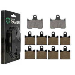 2 Kit plaquettes frein Av G, Av D et Ar Pour Kawasaki GTR 1400  de 2008 a 2021