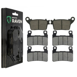 2 Kit plaquettes frein Av G, Av D et Ar Pour Kawasaki Ninja ZX-6R 636  de 2013 a 2026