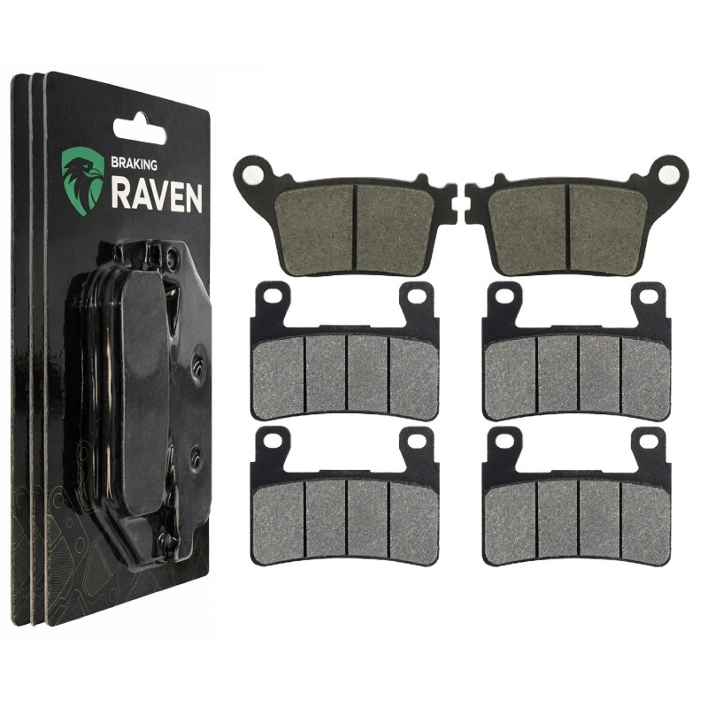 2 Kit plaquettes frein Av G, Av D et Ar Pour Kawasaki Ninja ZX-6R 636  de 2013 a 2026